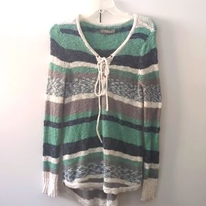 Natural Reflections S V neck knit Sweater